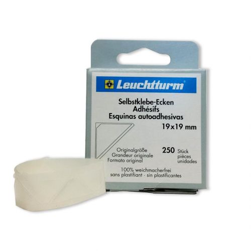 Leuchtturm Selbstklebe-Ecken 19 mm (250er Pack) 331699 Neu
