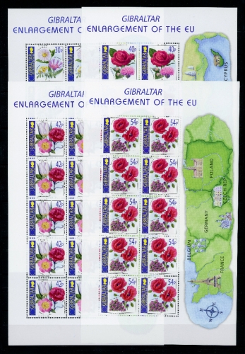 Gibraltar Kleinbogen 2003 MiNr. 1050-1053 postfrisch Cept Mitläufer