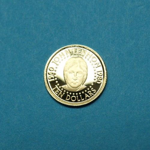 Solomon Islands 2005 10 Dollars JOHN LENNON, Feingold PP