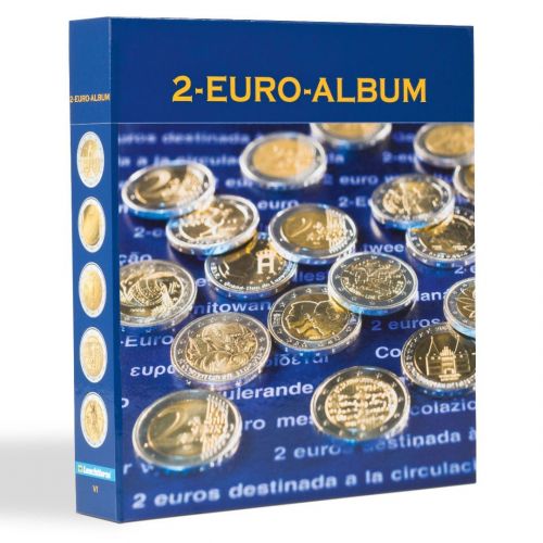 Leuchtturm NUMIS-Binder für 2-Euro-Münzen aller Euro-Länder neutral 363159 Neu