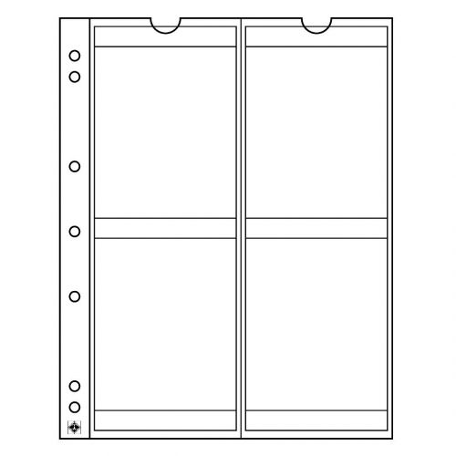Leuchtturm Münzhüllen NUMIS, 4 Fächer bis 66 Ø mm (5er Pack) 321507 Neu