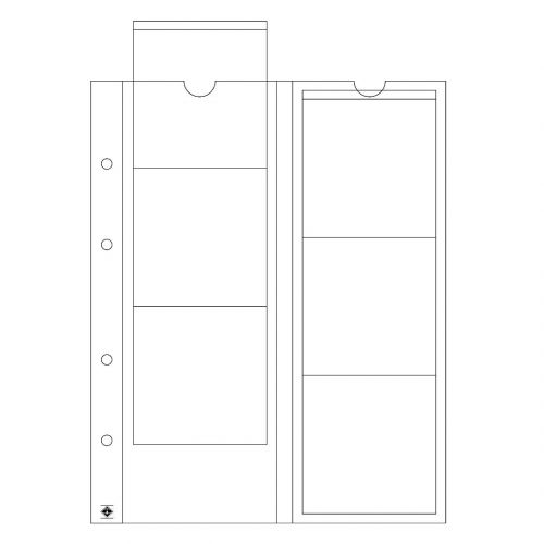 Leuchtturm Optima-Münzhüllen OPTIMA 65 (5er Pack) 316001 Neu