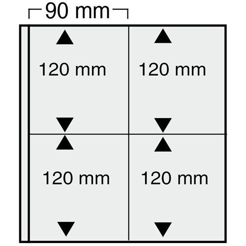 Safe Variant Ergänzungsblätter Schwarz Nr. 869 (5er Pack) Neu