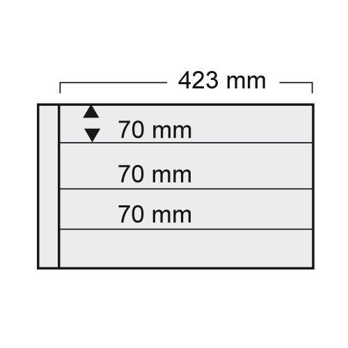 Safe Ergänzungsblätter Transparent für Spezial-Album Nr. 1024 (5er Packung) Neu