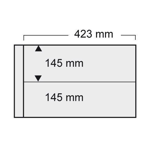 Safe Ergänzungsblätter Transparent für Spezial-Album Nr. 1022 (5er Packung) Neu