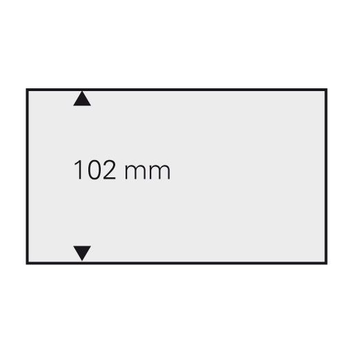 Safe Einsteckkarten Weiß aus Folie mit 1 Streifen, DIN A6 (50er Pack) 7000 Neu