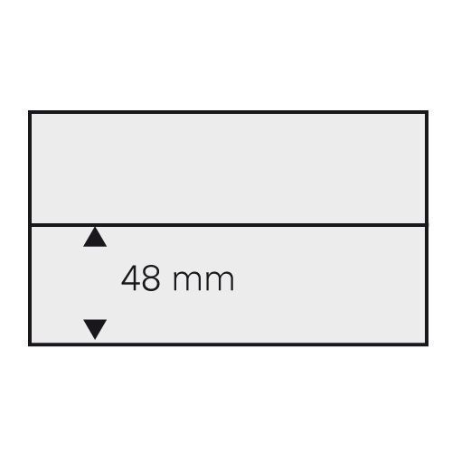 Safe Einsteckkarten Grau aus Folie mit 1 Streifen, DIN A6 (50er Pack) 7011 Neu