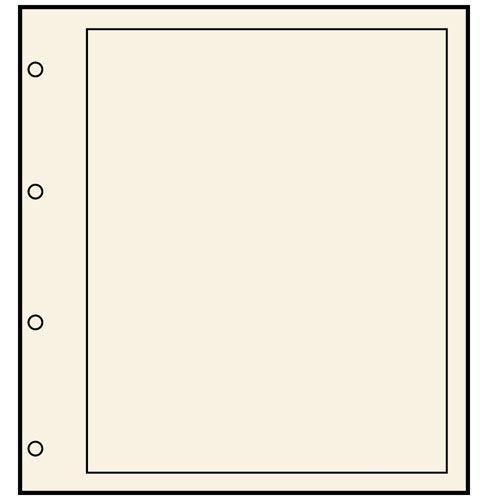 Safe Karton-Blankoblätter Hellbeige für Compact A4-Album Nr. 490 (10er Pack) Neu
