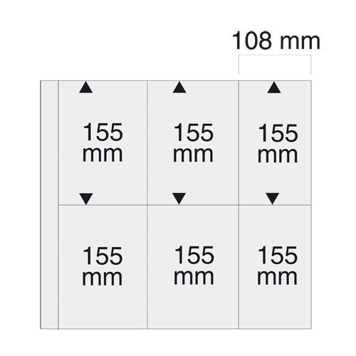 Safe Ergänzungsblätter Weiß für 12 neue Postkarten (5er Pack) Nr. 6020 Neu