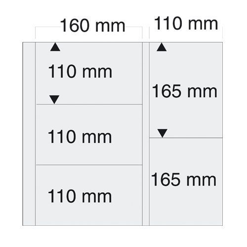 Safe Ergänzungsblätter Weiß für 10 neue Postkarten (5er Pack) Nr. 6013 Neu