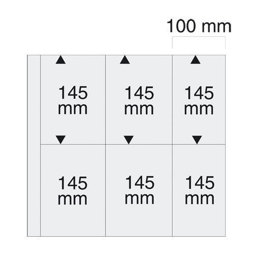 Safe Ergänzungsblätter Weiß für 12 alte Postkarten (5er Pack) Nr. 6022 Neu