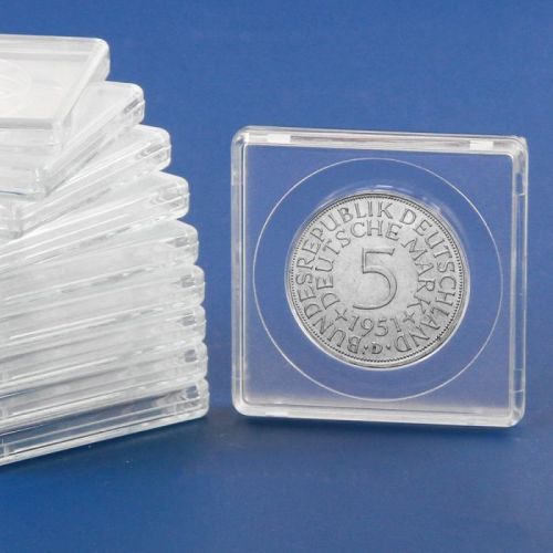 Safe Münzkapsel "Square" 34 mm Ø (10er Pack) Nr. 3134 Neu