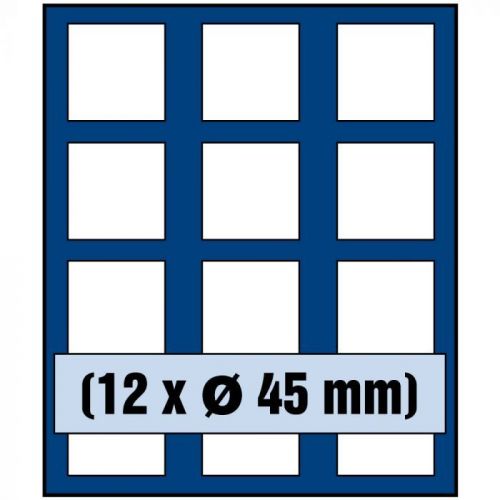 Safe Münztableau 6345 SP für 12 Münzen bis 45 mm Ø Neu