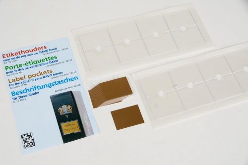 DAVO Etikettenhalter für Davo Binder, 16 Stück DV20310 Neu