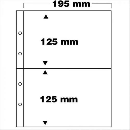 Safe Premium Ergänzungsblätter mit 2 Taschen (5er Pack) Nr. 7397 Neu