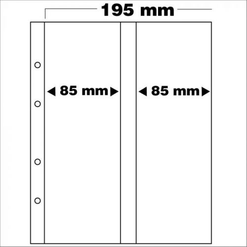 Safe Premium Ergänzungsblätter mit 2 Taschen (5er Pack) Nr. 7398 Neu