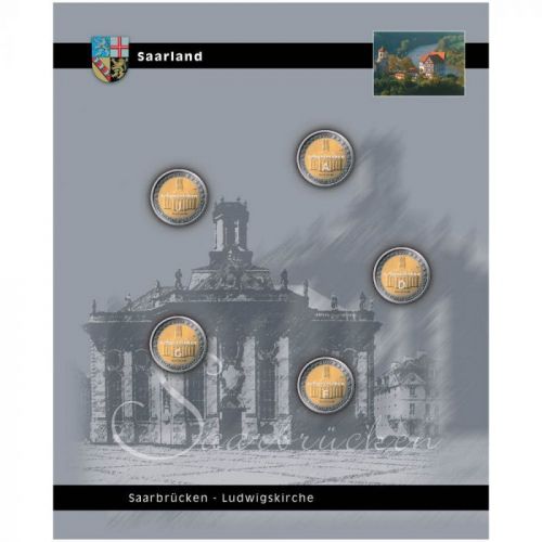 Safe Einzelblatt 2 Euro "Saarland" Nr. 7821-4 Neu
