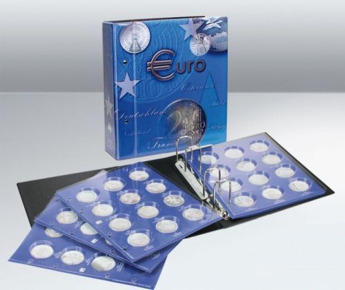 Safe TOPset-Album für 20 Euro Münzen in Kapseln inkl. 4 Blättern Nr. 7313 Neu