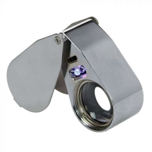 Safe LED / UV Präzisionslupe mit 40-facher Vergrößerung Nr. 4640 Neu