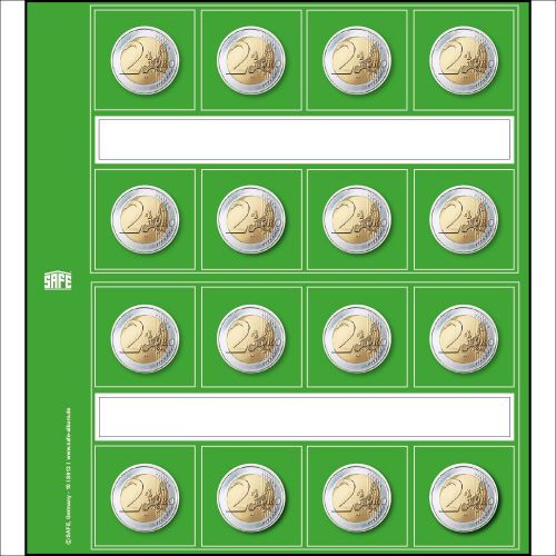 Safe Vordruckblätter "Designo" 2 Euro neutral Nr. 1864, 5er Pack Neu