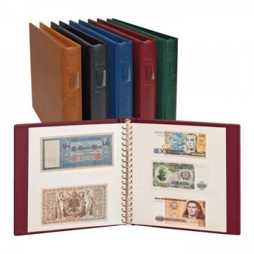 Lindner Banknotenalbum Regular weinrot 2810-W Neu