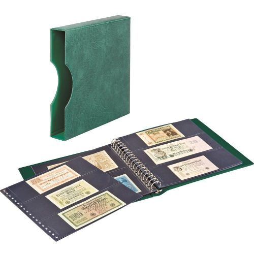 Lindner Banknotenalbum Regular mit Kassette grün 2815-814-G Neu