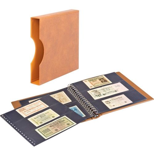 Lindner Banknotenalbum Regular mit Kassette hellbraun 2815-814-H Neu