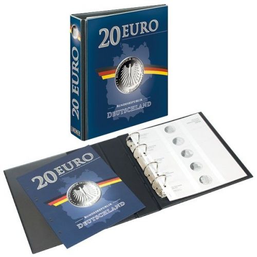 Lindner Vordruckalbum Publica M für 20 Euro-Silbermünzen 3536M Neu