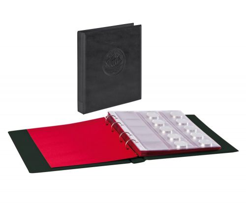 Lindner Münzalbum Schwarz "Half Penny" 3107-S mit 10 Münzblättern Neu