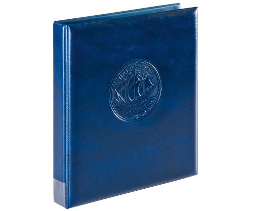Lindner Ringbinder Blau "Half Penny" 3109-B, leer Neu