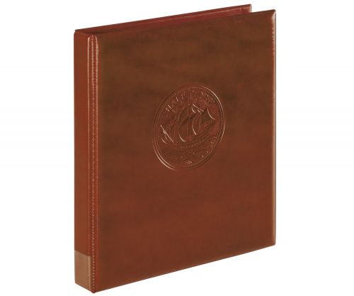 Lindner Ringbinder Dunkelbraun "Half Penny" 3109-D, leer Neu