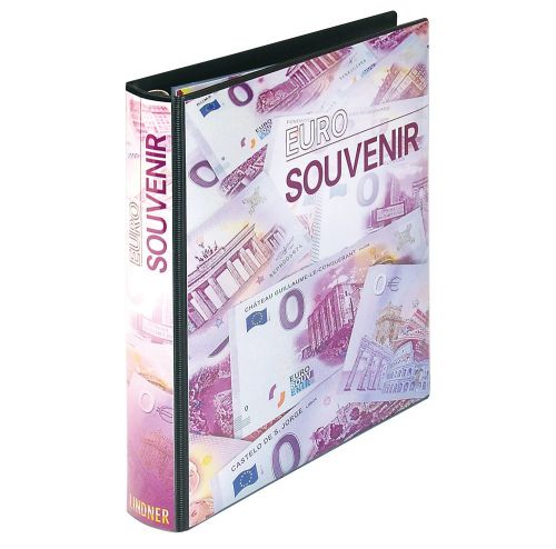 Lindner Ringbinder Karat 1138R im Euro Souvenir-Design, leer Neu