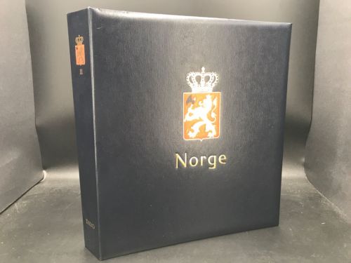 DAVO Vordruckalbum Norwegen II mit Luxus Vordruckblättern 1970-90 neuwertig
