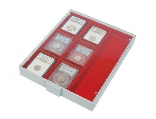 Lindner Sammelbox Hellrot Standard 2403 Neu