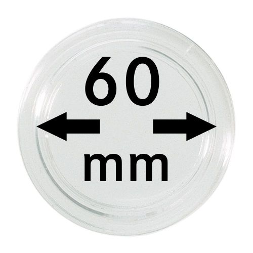 Lindner Münzkapsel Innen-Ø 60 mm, Innenhöhe 5,3 mm, per Stück S22706000 Neu