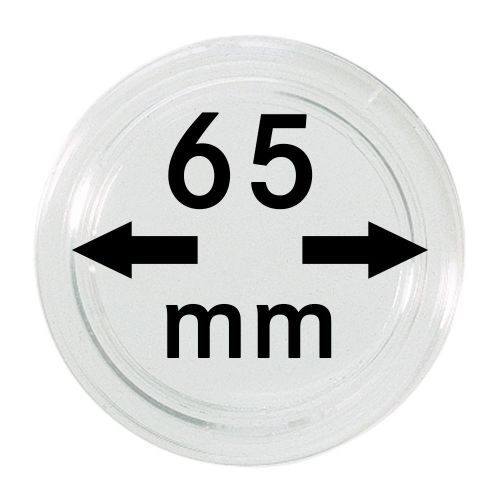 Lindner Münzkapsel Innen-Ø 65 mm, Innenhöhe 5,4 mm, per Stück S22706500 Neu