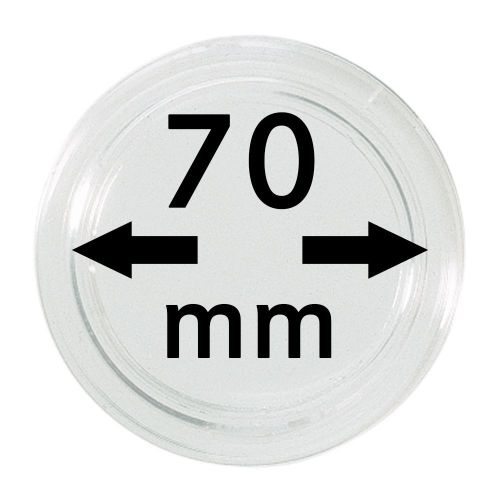 Lindner Münzkapsel Innen-Ø 70 mm, Innenhöhe 5,5 mm, per Stück S22707000 Neu
