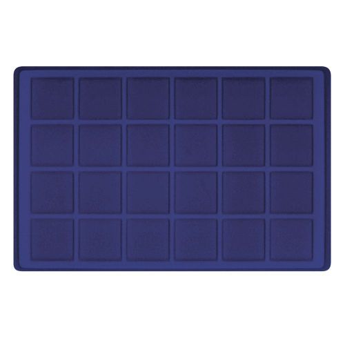 Lindner Münztableau für 24 Münzen bis 45 mm Ø - Blau 2329M-24 Neu