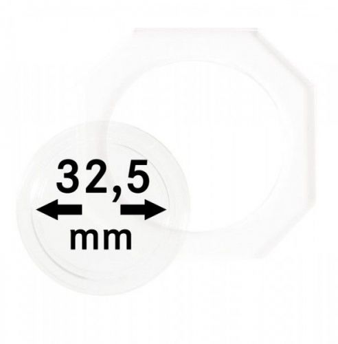 Lindner Münzkapsel OCTO 32,5mm OS325, 2er Pack Neu