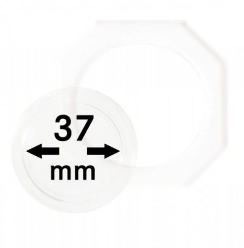 Lindner Münzkapsel OCTO 37mm OS037, 2er Pack Neu