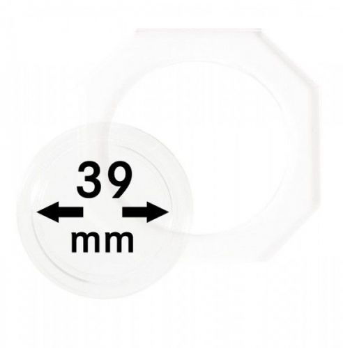 Lindner Münzkapsel OCTO 39mm OS039, 2er Pack Neu
