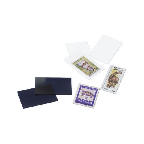 Leuchtturm HAWID-Zuschnitte Schwarz 21,5x26 mm/6024, 50 Stück 305327 Neu