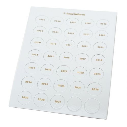Leuchtturm Jahreszahlen-Chips (1999 - 2031) aus Karton 366875 Neu
