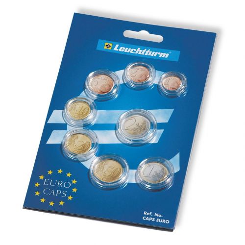 Leuchtturm Münzkapsel-Set für einen Euro-Kursmünzensatz 302469 Neu