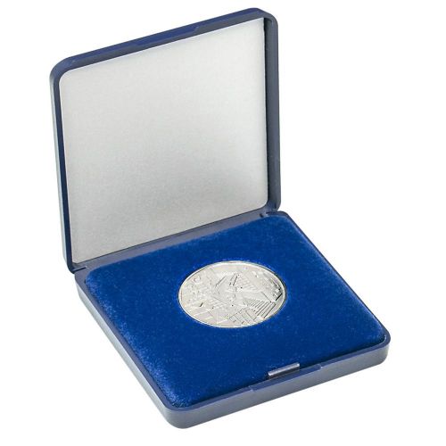 Lindner Münzetui blaue Velourseinlage für Münzen bis Außen-Ø 33mm 2029-033 Neu