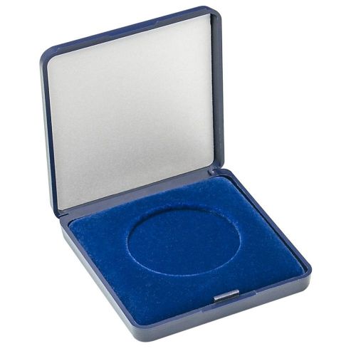 Lindner Münzetui blaue Velourseinlage für Münzen bis Außen-Ø 46mm 2029-046 Neu