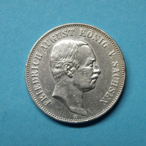Sachsen 1908 5 Mark Friedrich August III.