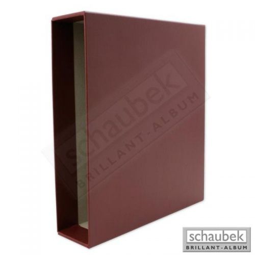 Schaubek Kassette / Schuber Rot für Kunstleder Schraubbinder kss1011 Neu
