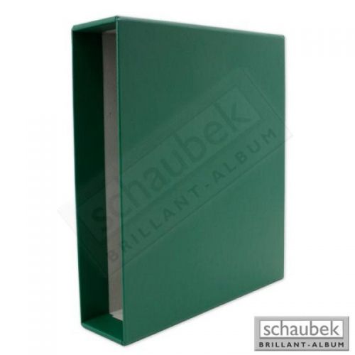 Schaubek Kassette / Schuber Grün für Kunstleder Schraubbinder kss1014 Neu