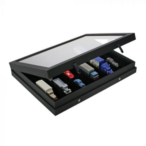 Safe Premium-Vitrine "Black Edition" mit 6 Fächern à 275 x 57 mm Nr. 5674 Neu